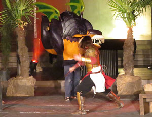 600 aniversari de la nau única de la Catedral de Girona. Representació de la Consueta de Sant Jordi cavaller