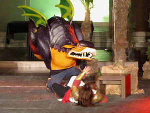 600 aniversari de la nau única de la Catedral de Girona. Representació de la Consueta de Sant Jordi cavaller