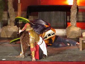 600 aniversari de la nau única de la Catedral de Girona. Representació de la Consueta de Sant Jordi cavaller