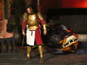 600 aniversari de la nau única de la Catedral de Girona. Representació de la Consueta de Sant Jordi cavaller