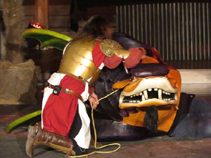 600 aniversari de la nau única de la Catedral de Girona. Representació de la Consueta de Sant Jordi cavaller
