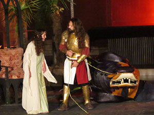 600 aniversari de la nau única de la Catedral de Girona. Representació de la Consueta de Sant Jordi cavaller