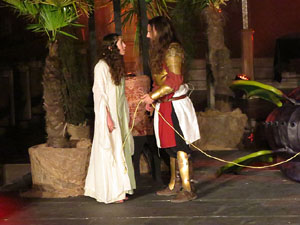 600 aniversari de la nau única de la Catedral de Girona. Representació de la Consueta de Sant Jordi cavaller