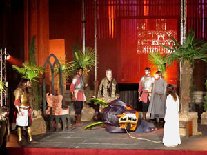 600 aniversari de la nau única de la Catedral de Girona. Representació de la Consueta de Sant Jordi cavaller