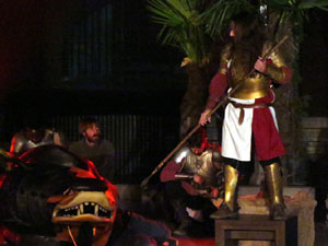 600 aniversari de la nau única de la Catedral de Girona. Representació de la Consueta de Sant Jordi cavaller