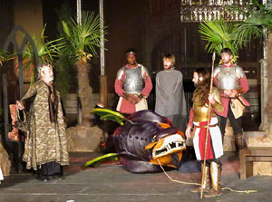 600 aniversari de la nau única de la Catedral de Girona. Representació de la Consueta de Sant Jordi cavaller
