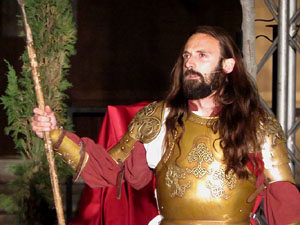 600 aniversari de la nau única de la Catedral de Girona. Representació de la Consueta de Sant Jordi cavaller