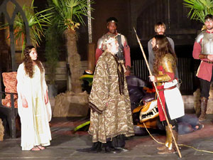 600 aniversari de la nau única de la Catedral de Girona. Representació de la Consueta de Sant Jordi cavaller