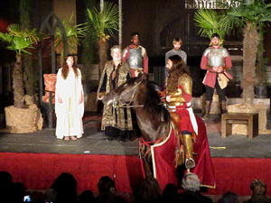 600 aniversari de la nau única de la Catedral de Girona. Representació de la Consueta de Sant Jordi cavaller