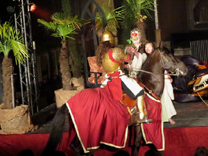600 aniversari de la nau única de la Catedral de Girona. Representació de la Consueta de Sant Jordi cavaller