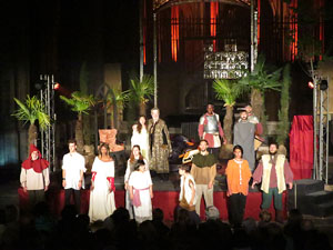 600 aniversari de la nau única de la Catedral de Girona. Representació de la Consueta de Sant Jordi cavaller