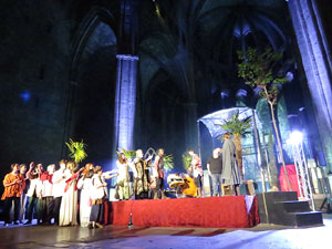 600 aniversari de la nau única de la Catedral de Girona. Representació de la Consueta de Sant Jordi cavaller