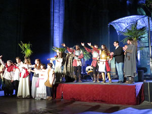 600 aniversari de la nau única de la Catedral de Girona. Representació de la Consueta de Sant Jordi cavaller