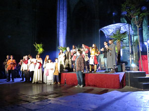 600 aniversari de la nau única de la Catedral de Girona. Representació de la Consueta de Sant Jordi cavaller