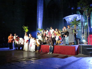 600 aniversari de la nau única de la Catedral de Girona. Representació de la Consueta de Sant Jordi cavaller