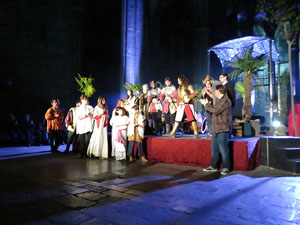 600 aniversari de la nau única de la Catedral de Girona. Representació de la Consueta de Sant Jordi cavaller