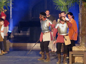 600 aniversari de la nau única de la Catedral de Girona. Representació de la Consueta de Sant Jordi cavaller
