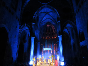 600 aniversari de la nau única de la Catedral de Girona. Representació de la Consueta de Sant Jordi cavaller