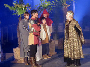 600 aniversari de la nau única de la Catedral de Girona. Representació de la Consueta de Sant Jordi cavaller