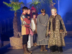 600 aniversari de la nau única de la Catedral de Girona. Representació de la Consueta de Sant Jordi cavaller
