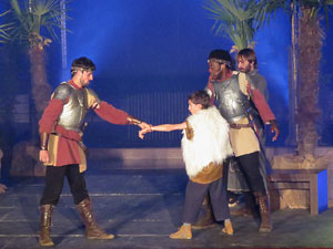 600 aniversari de la nau única de la Catedral de Girona. Representació de la Consueta de Sant Jordi cavaller