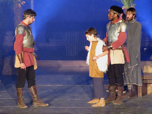 600 aniversari de la nau única de la Catedral de Girona. Representació de la Consueta de Sant Jordi cavaller