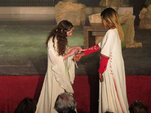 600 aniversari de la nau única de la Catedral de Girona. Representació de la Consueta de Sant Jordi cavaller