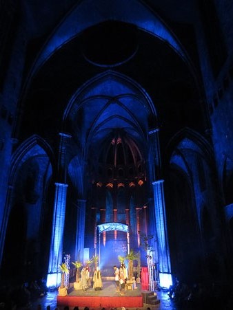 Un moment de la representació