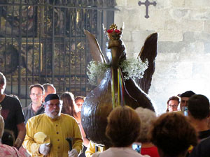 Corpus 2017 a Girona. El ball de l'Àliga a la Catedral de Girona