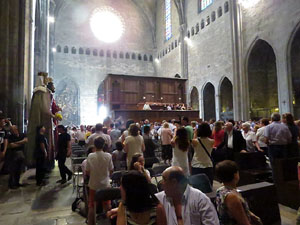 Corpus 2017 a Girona. El ball de l'Àliga a la Catedral de Girona