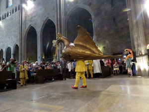 Corpus 2017 a Girona. El ball de l'Àliga a la Catedral de Girona