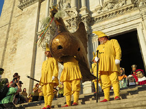 Corpus 2017 a Girona. La processó des de la Catedral a la basílica de Sant Feliu de Girona