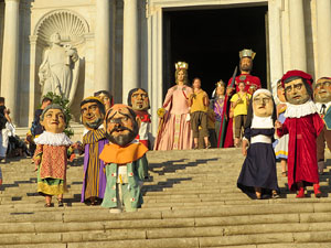 Corpus 2017 a Girona. La processó des de la Catedral a la basílica de Sant Feliu de Girona