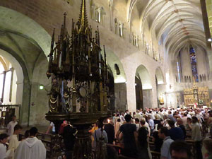 Corpus 2017. Entrada a l'església de Sant Feliu