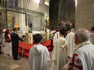 Corpus 2017. Entrada a l'església de Sant Feliu