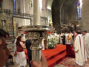 Corpus 2017. Entrada a l'església de Sant Feliu