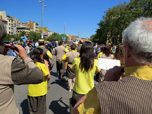 Festes de Primavera de Girona 2017. Penjada del Tarl&agrave;. La cercavila