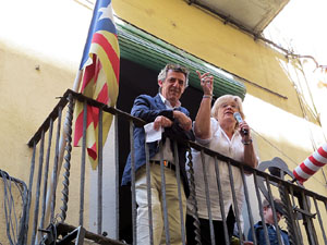 Festes de Primavera de Girona 2017. Penjada del Tarl&agrave;. El preg&oacute;