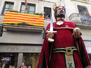Festes de Primavera de Girona 2017. Penjada del Tarl&agrave;. El preg&oacute;