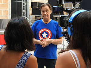 FITAG 2017 - Fotografia de grup de l'equip a la Casa de Cultura de Girona