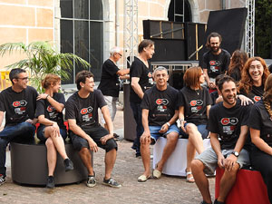 FITAG 2017 - Fotografia de grup de l'equip a la Casa de Cultura de Girona