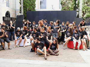 FITAG 2017 - Fotografia de grup de l'equip a la Casa de Cultura de Girona