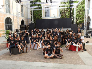 FITAG 2017 - Fotografia de grup de l'equip a la Casa de Cultura de Girona