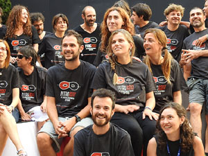 FITAG 2017 - Fotografia de grup de l'equip a la Casa de Cultura de Girona
