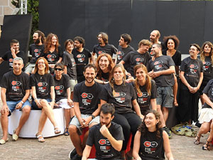 FITAG 2017 - Fotografia de grup de l'equip a la Casa de Cultura de Girona