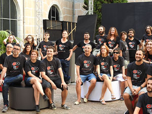 FITAG 2017 - Fotografia de grup de l'equip a la Casa de Cultura de Girona