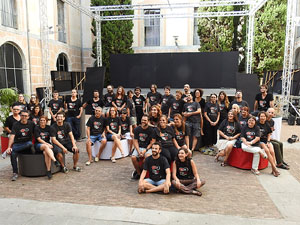 FITAG 2017 - Fotografia de grup de l'equip a la Casa de Cultura de Girona