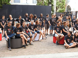 FITAG 2017 - Fotografia de grup de l'equip a la Casa de Cultura de Girona