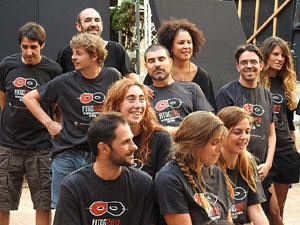 FITAG 2017 - Fotografia de grup de l'equip a la Casa de Cultura de Girona