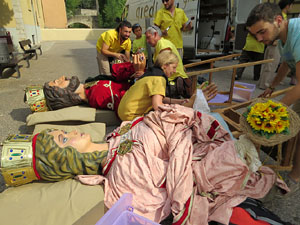 Arribada a Girona de la Flama del Canig&oacute; 2017